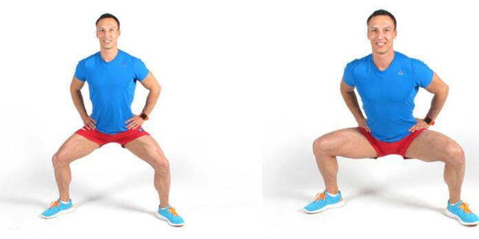 Plie squats sẽ giúp tăng hiệu quả sức mạnh của một người đàn ông
